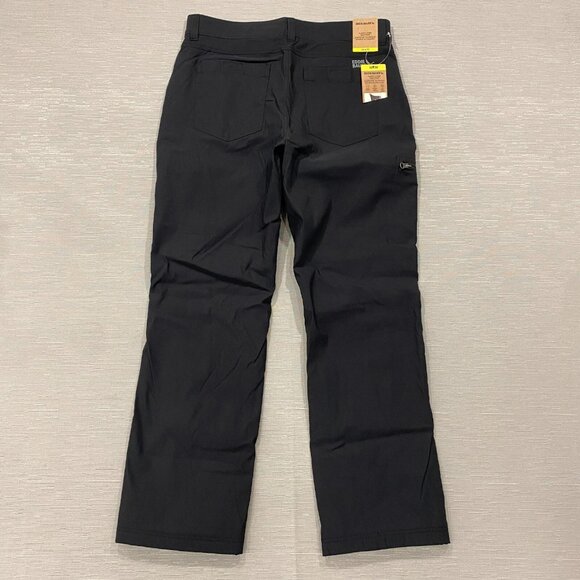 Eddie Bauer Fleece Lined Tech Pants Mens 32 x 30 Black Water Repellent Insulated - Picture 3 of 11